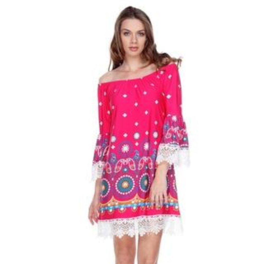 Pink and Lace Dress